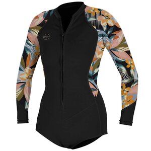 O'neill Womens Bahia 2/1mm NWT FrontZip LongSleeve Surf Suit Spingsuit Wetsuit